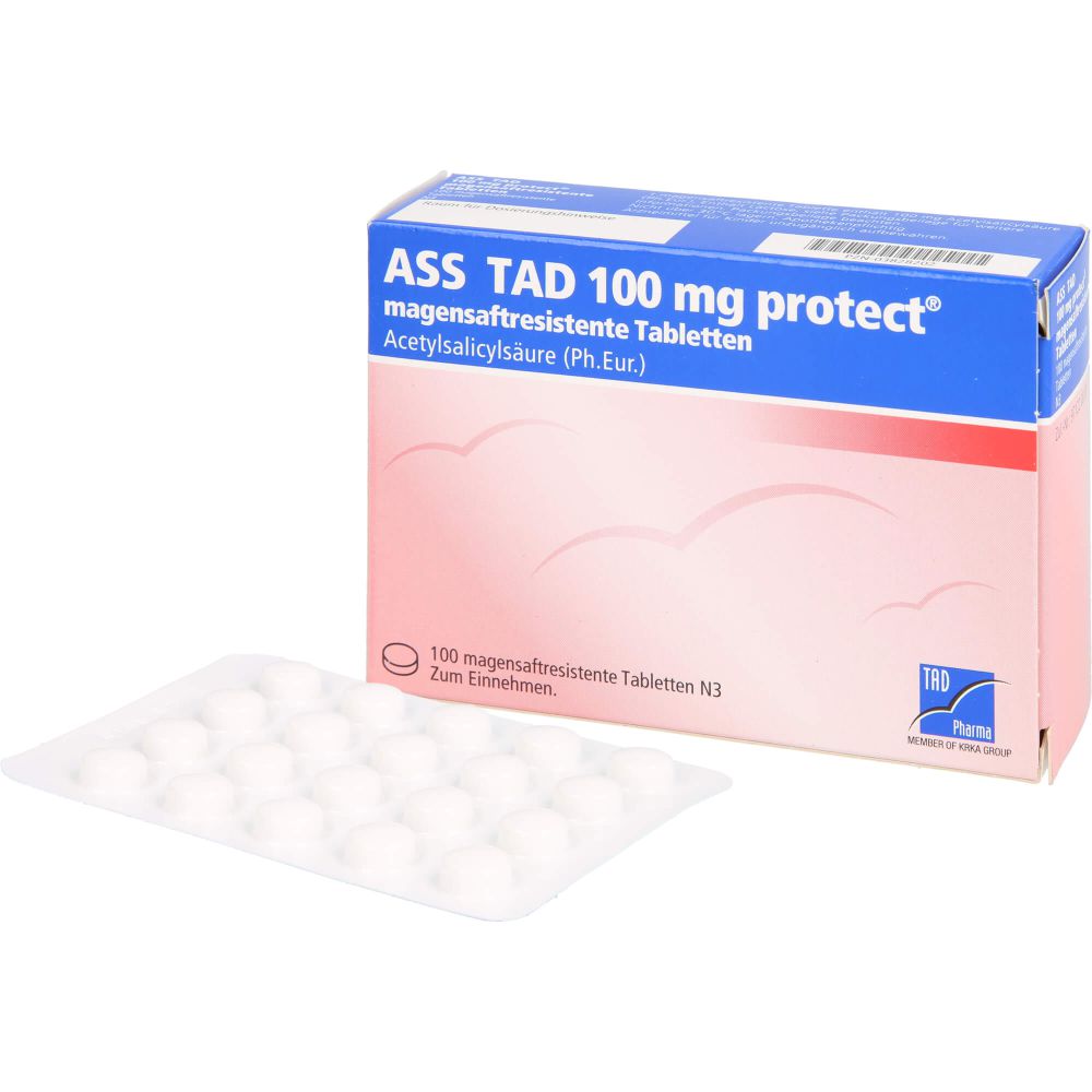 Ass Tad 100 mg protect magensaftres.Filmtabletten 100 St