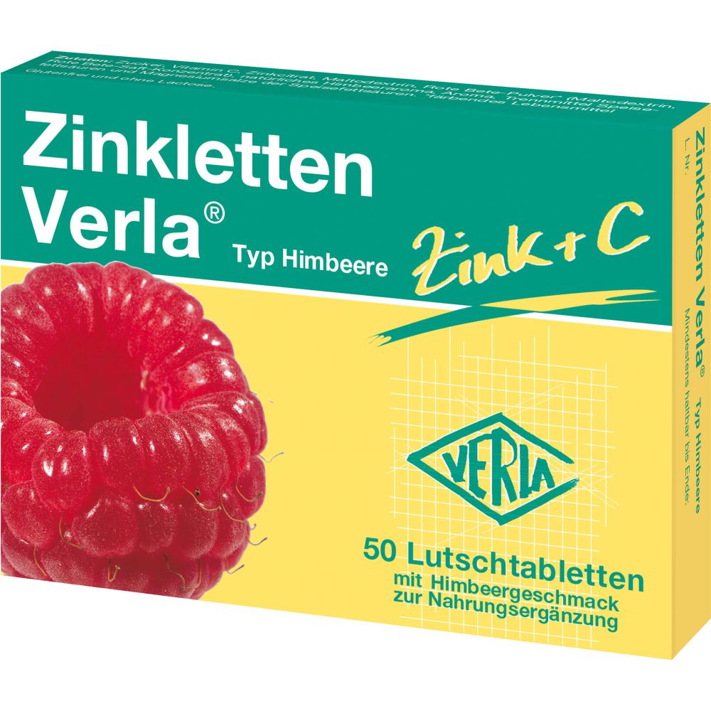 ZINKLETTEN Verla Himbeere Lutschtabletten