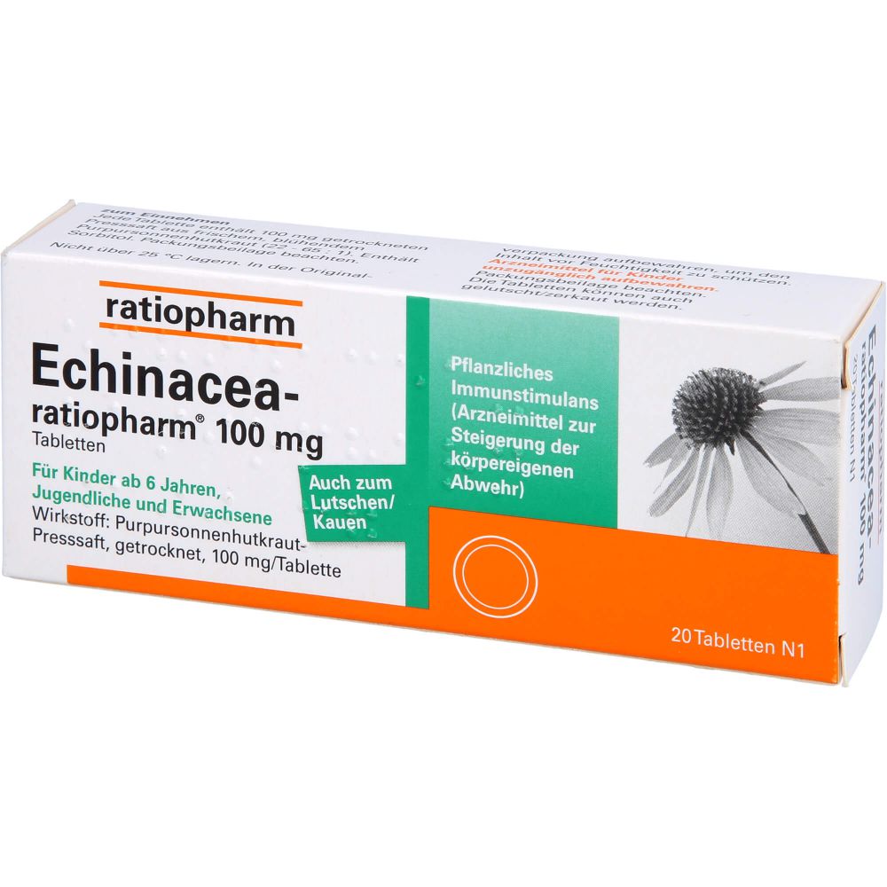 ECHINACEA-RATIOPHARM 100 mg Tabletten