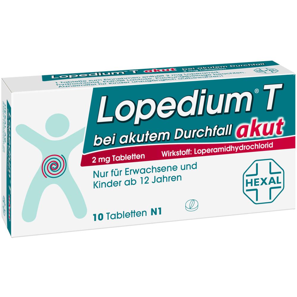 LOPEDIUM T akut bei akutem Durchfall Tabletten