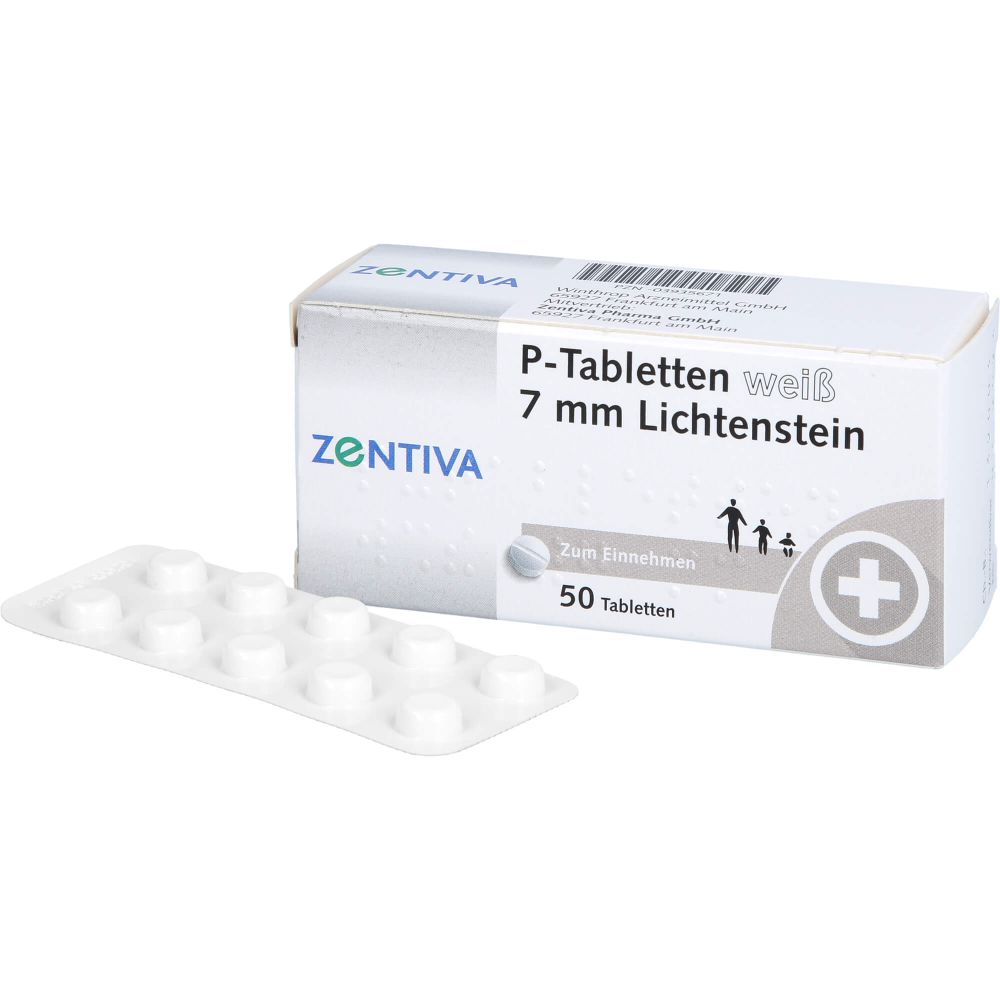 P TABLETTEN weiß 7 mm Teilk.