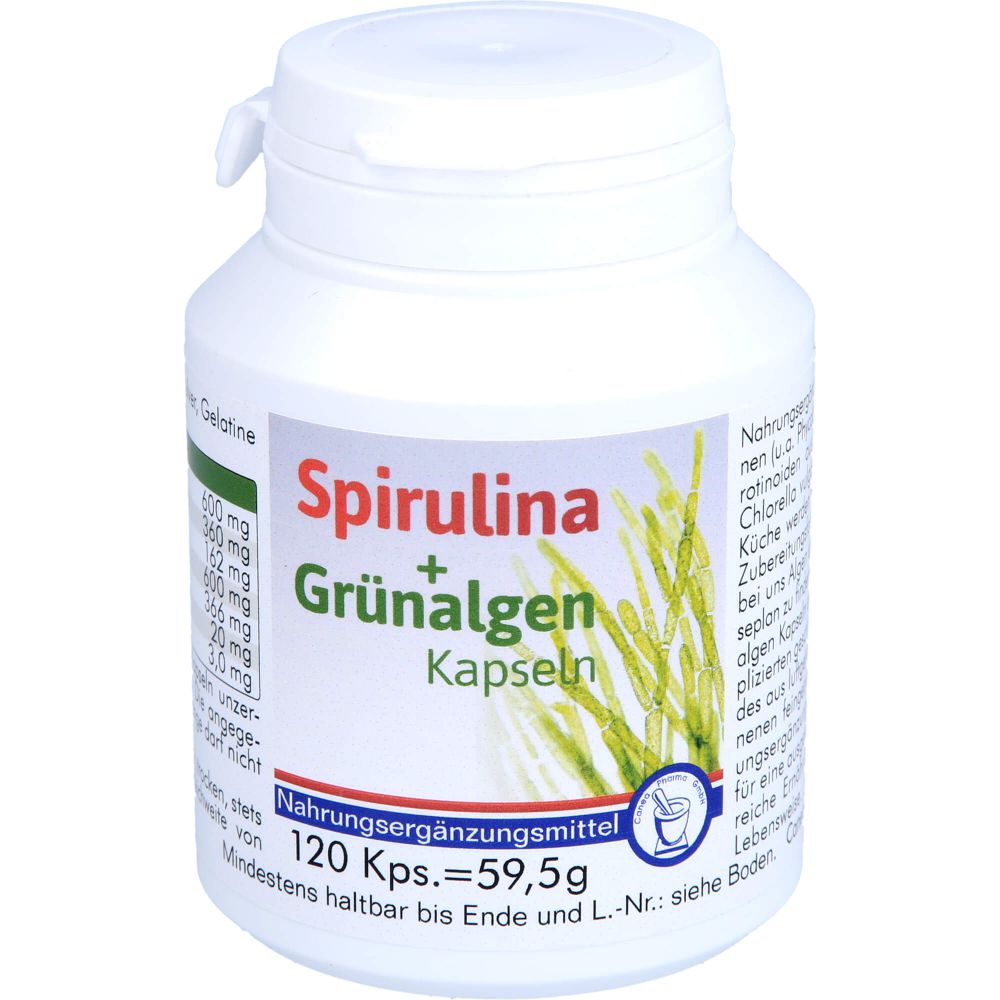 Spirulina+Grünalgen Kapseln 120 St