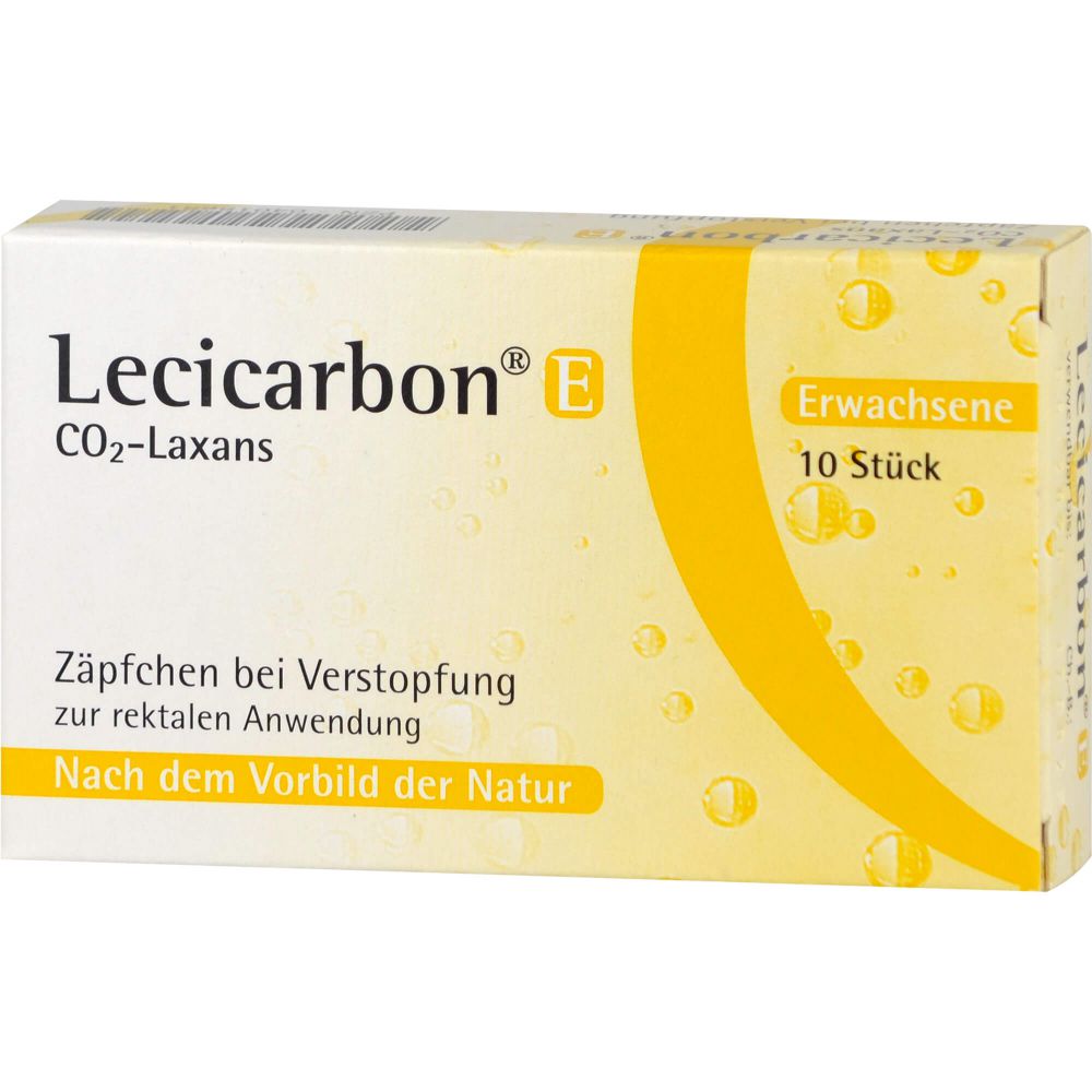 Lecicarbon E Co2 Laxans Erwachsenensuppositorien 10 St