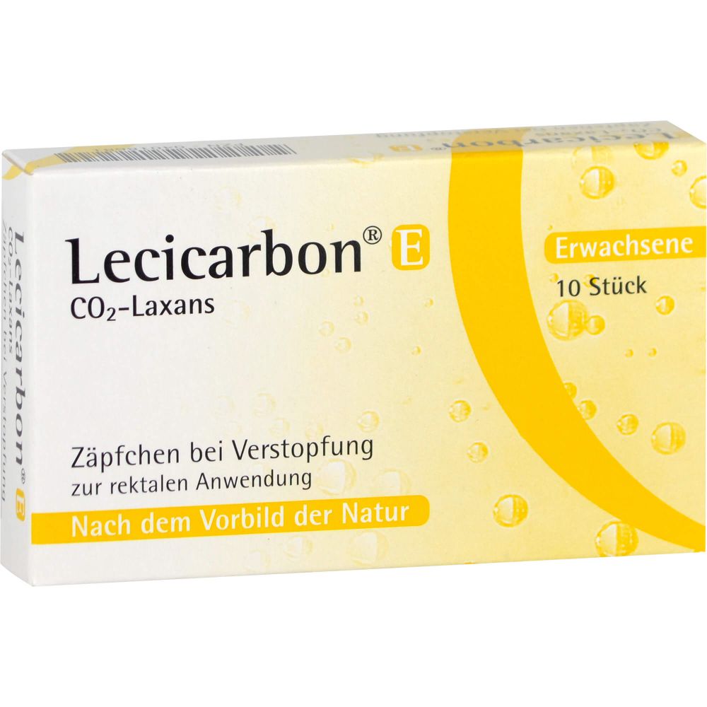 Lecicarbon E Co2 Laxans Erwachsenensuppositorien 10 St