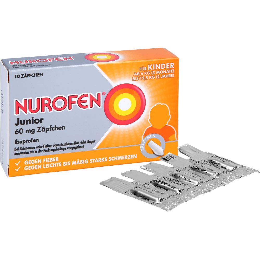 NUROFEN Junior 60 mg Zäpfchen