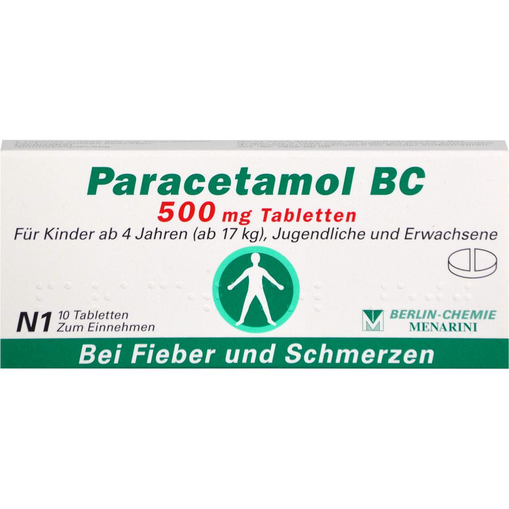 PARACETAMOL BC 500 mg Tabletten