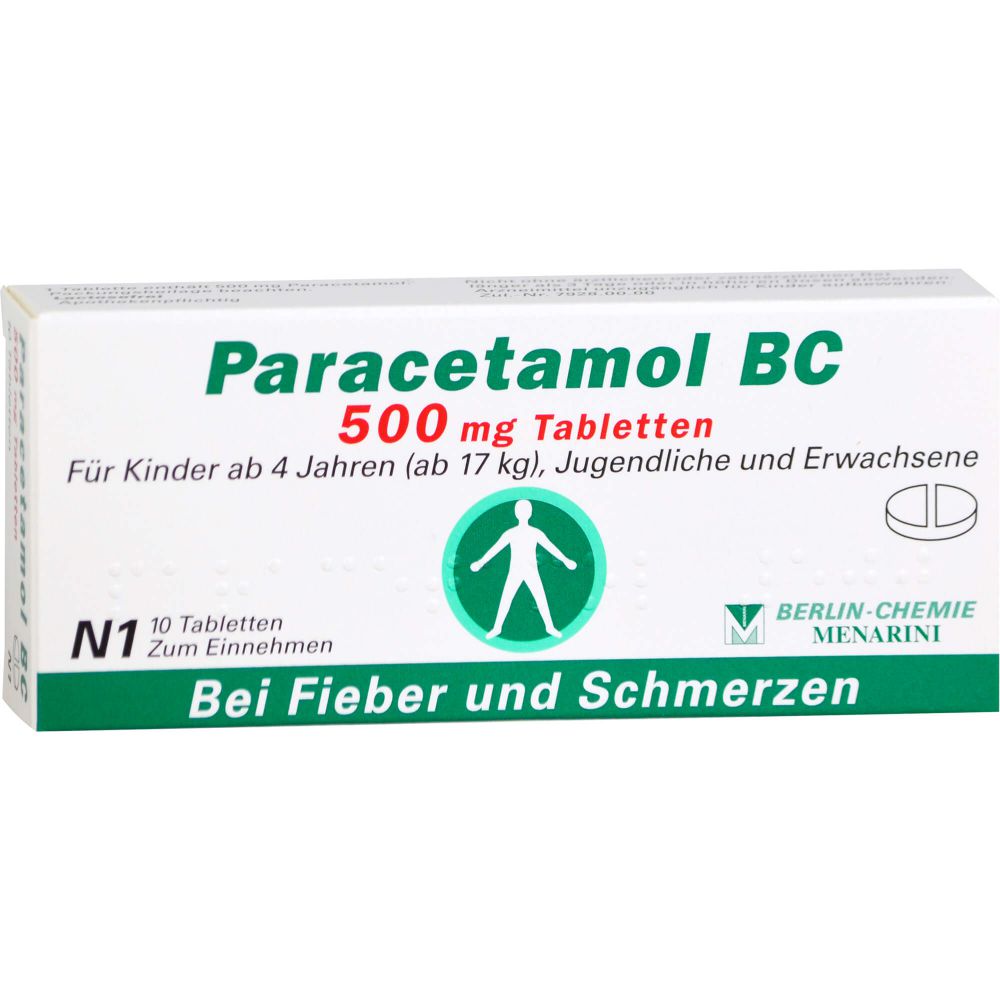 PARACETAMOL BC 500 mg Tabletten