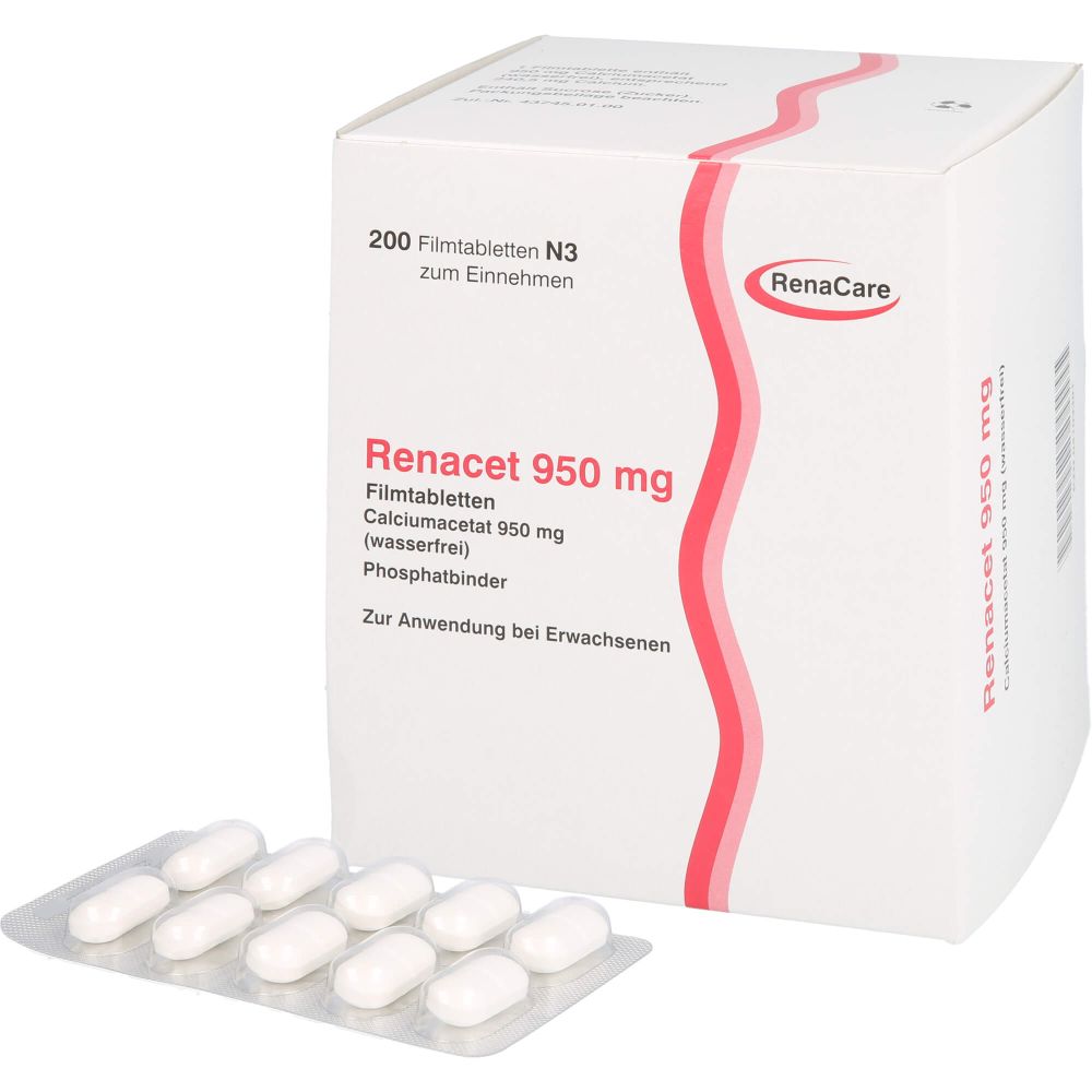 Renacet 950 Mg Filmtabletten 200 Buc Vitamine And Minerale Eumed