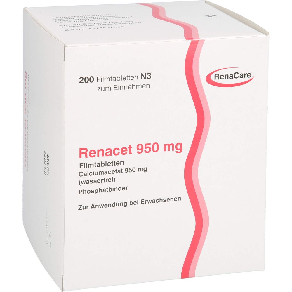 Renacet 950 Mg Filmtabletten 200 Buc Vitamine And Minerale Eumed