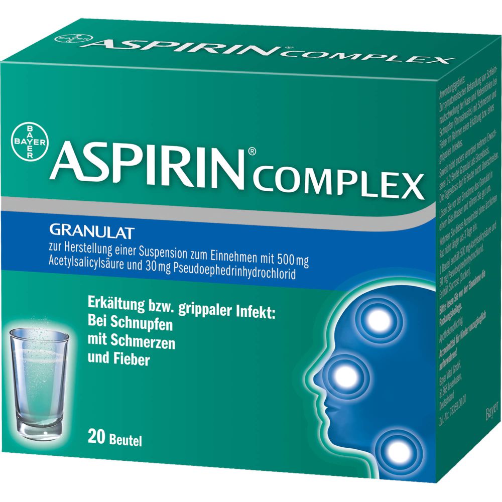 Aspirin Complex Btl.m.Gran.z.Herst.e.Susp.z.Einn. 20 St