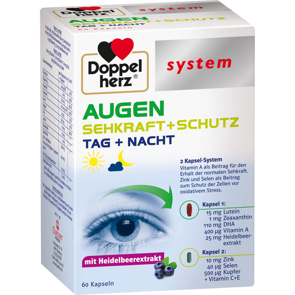 DOPPELHERZ Augen Sehkraft+Schutz system Kapseln