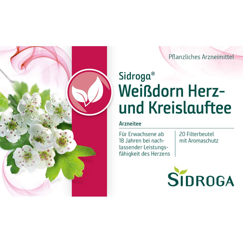 SIDROGA Weißdorn Herz- und Kreislauftee Filterb.