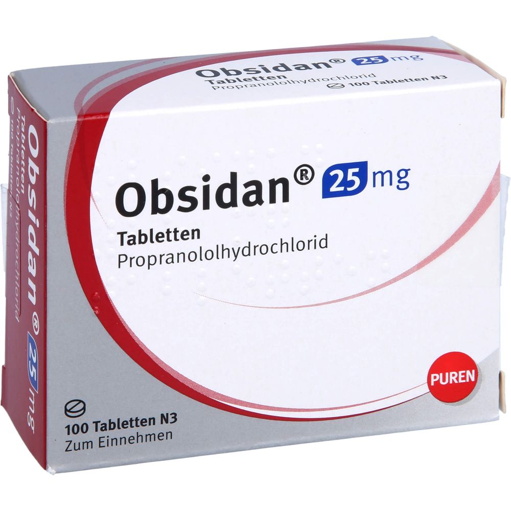 OBSIDAN 25 mg Tabletten