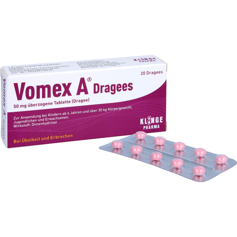 VOMEX A Dragees 50 mg überzogene Tabletten