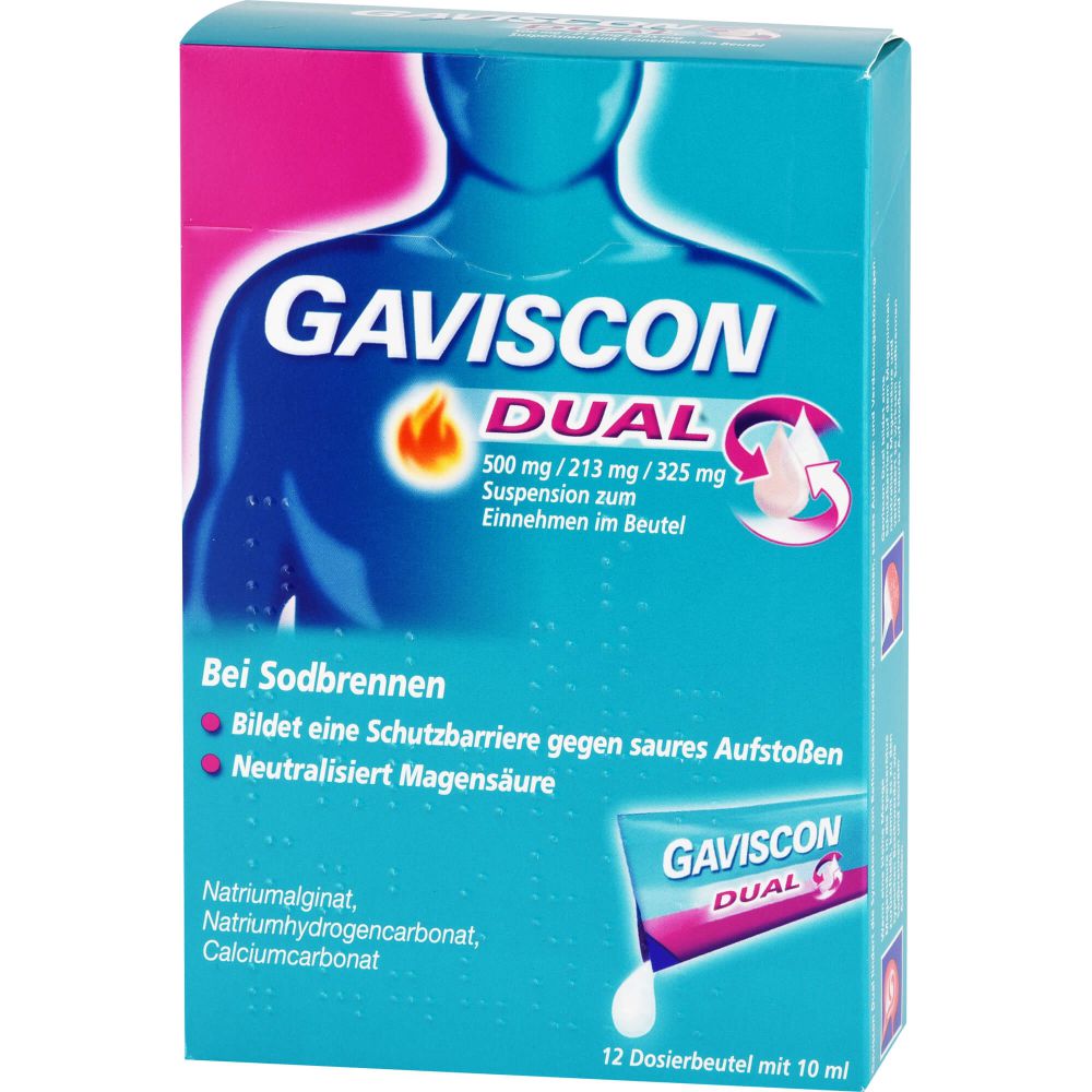 GAVISCON Dual 500mg/213mg/325mg Suspens.im Beutel