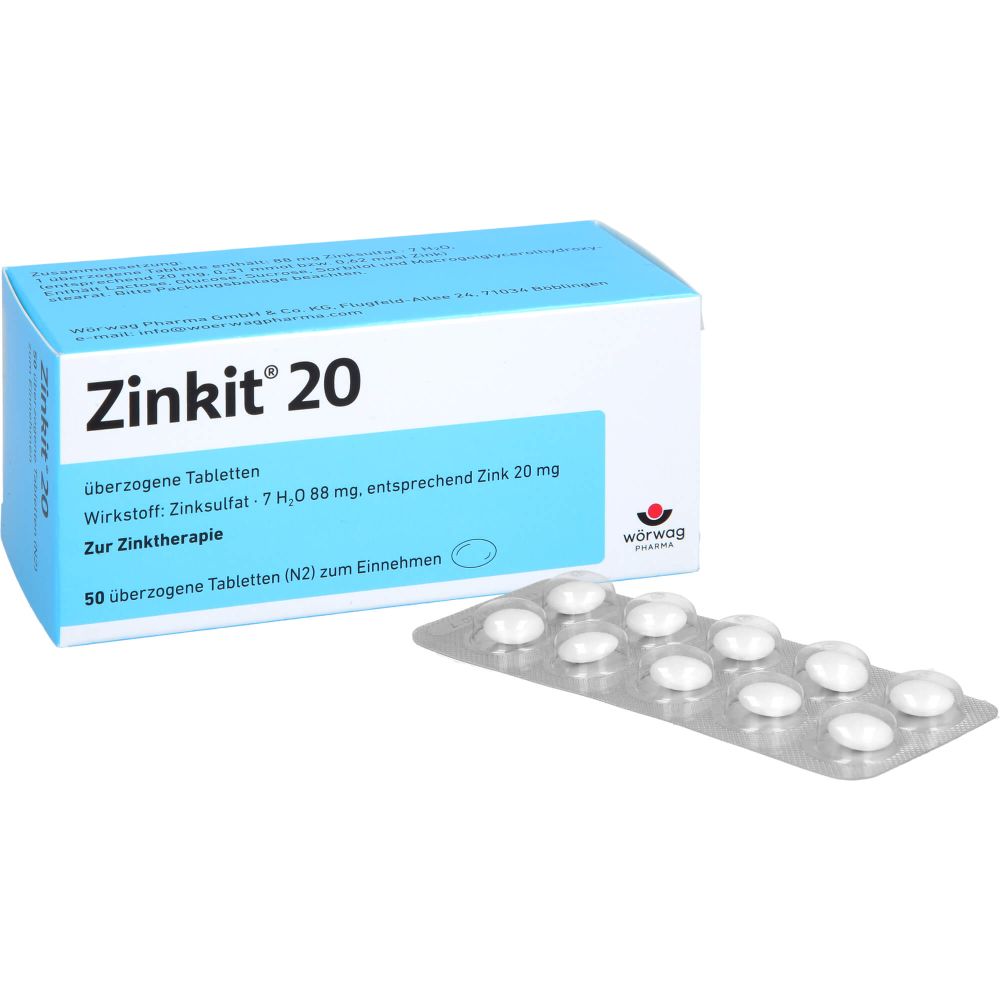 Zinkit 20 überzogene Tabletten 50 St