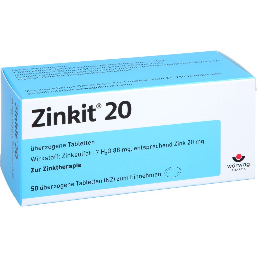 Zinkit 20 überzogene Tabletten 50 St