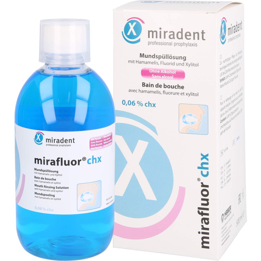 MIRADENT Mundspüllösung mirafluor CHX 0,06%