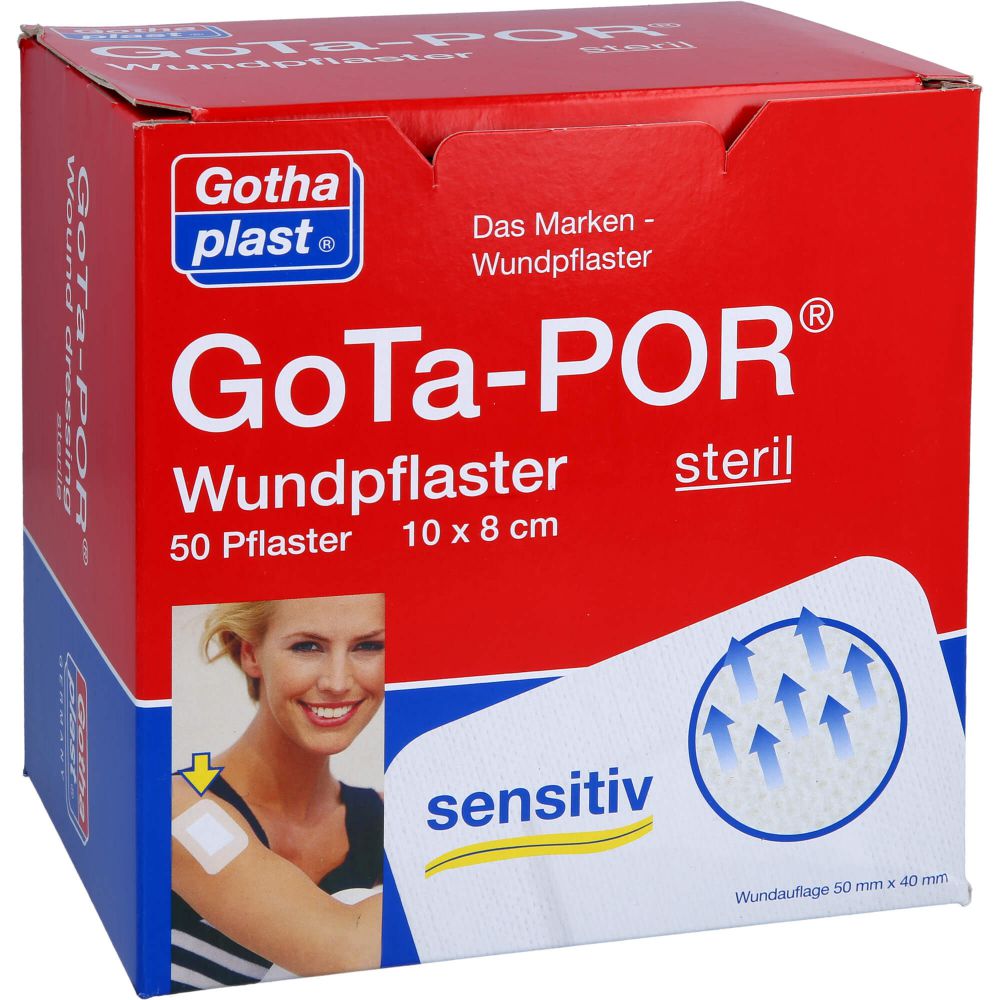 GOTA-POR Wundpflaster steril 80x100 mm