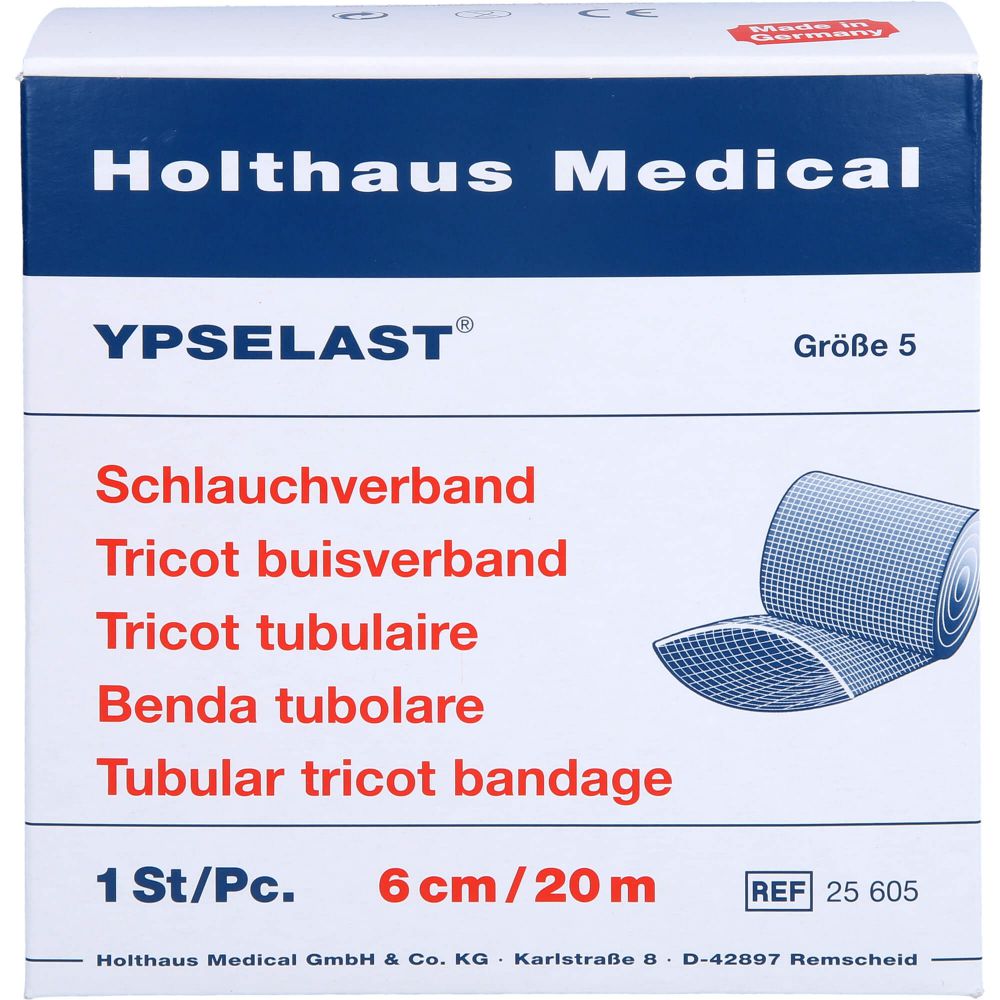 SCHLAUCHVERBAND YPSELAST Gr.5 20 m weiß