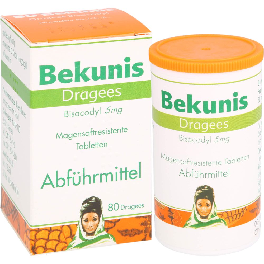 BEKUNIS Dragees Bisacodyl 5 mg magensaftres.Tabl.