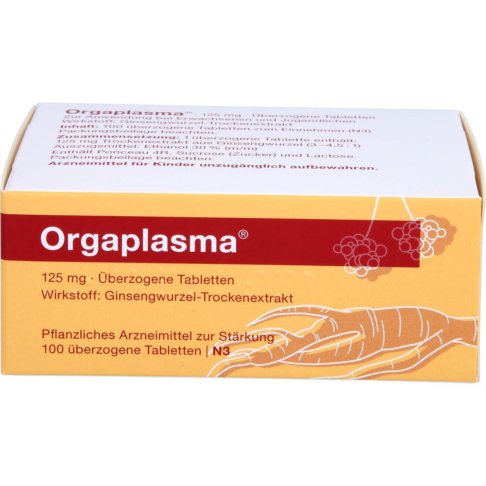 ORGAPLASMA überzogene Tabletten