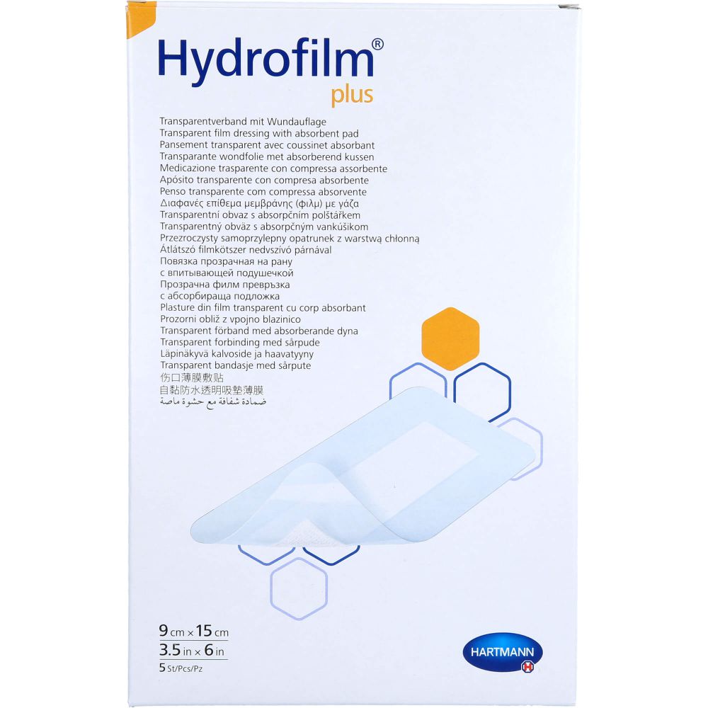 HYDROFILM Plus Transparentverband 9x15 cm