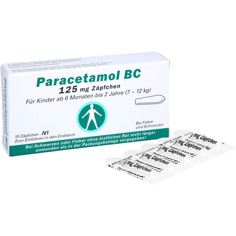 PARACETAMOL BC 125 mg Suppositorien