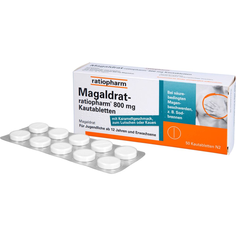 Magaldrat-ratiopharm 800 mg Tabletten 50 St