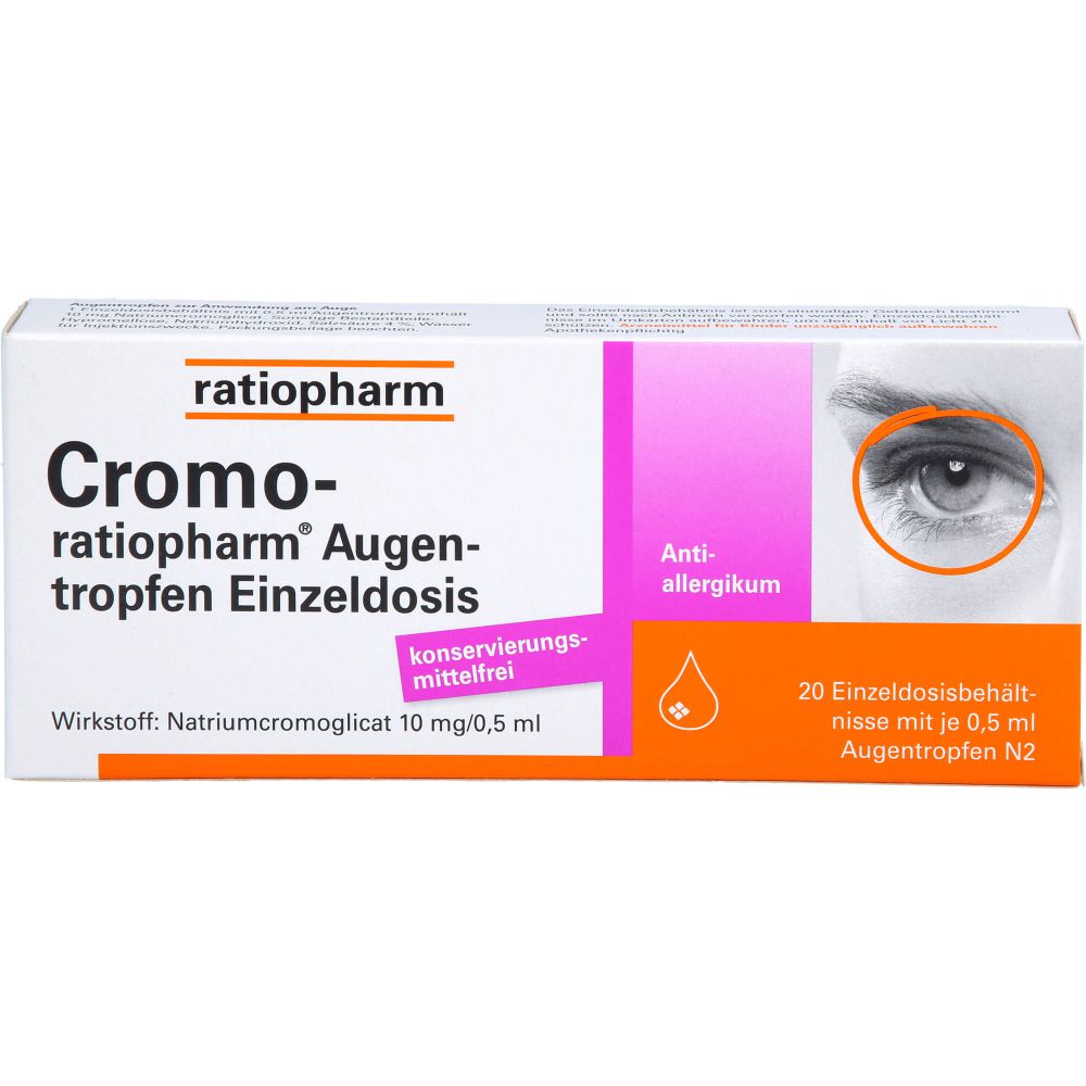 CROMO-RATIOPHARM Augentropfen Einzeldosis