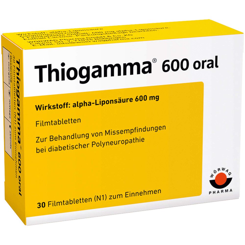 THIOGAMMA 600 oral Tablete filmate