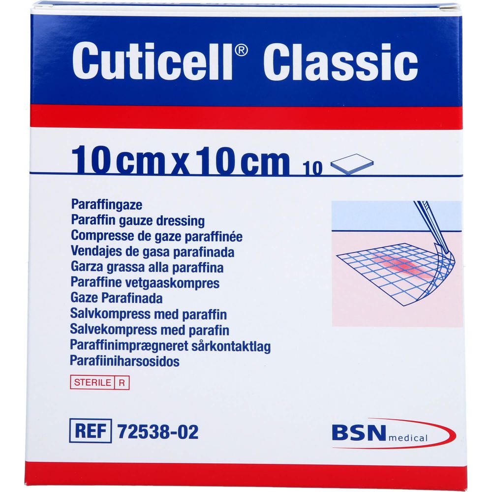 CUTICELL Classic Wundgaze 10x10 cm