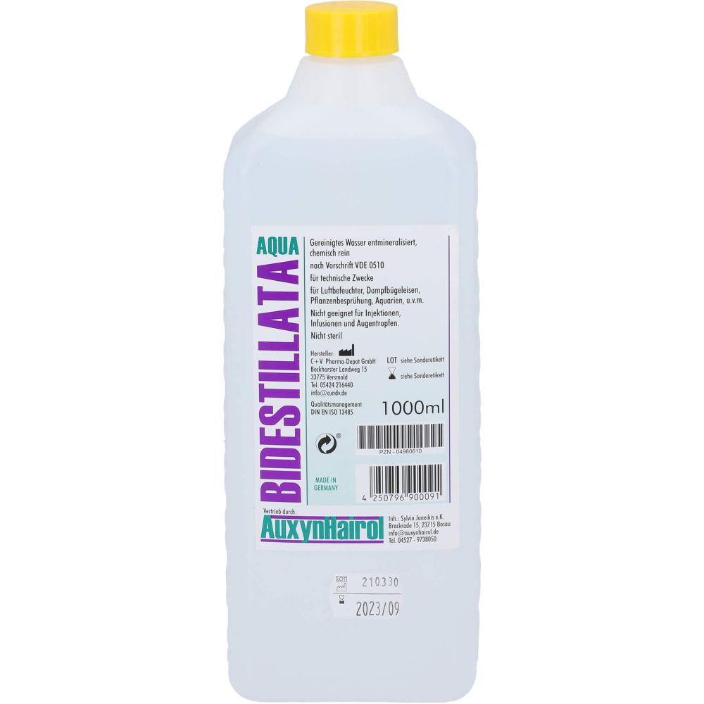 Destiliertes Wasser Bidest 1000 ml