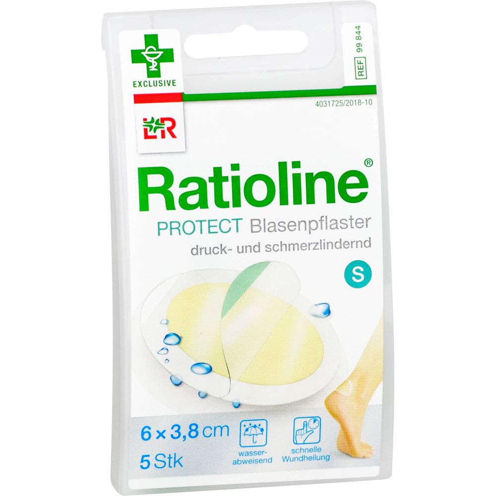 RATIOLINE protect Blasenpflaster 3,8x6 cm klein