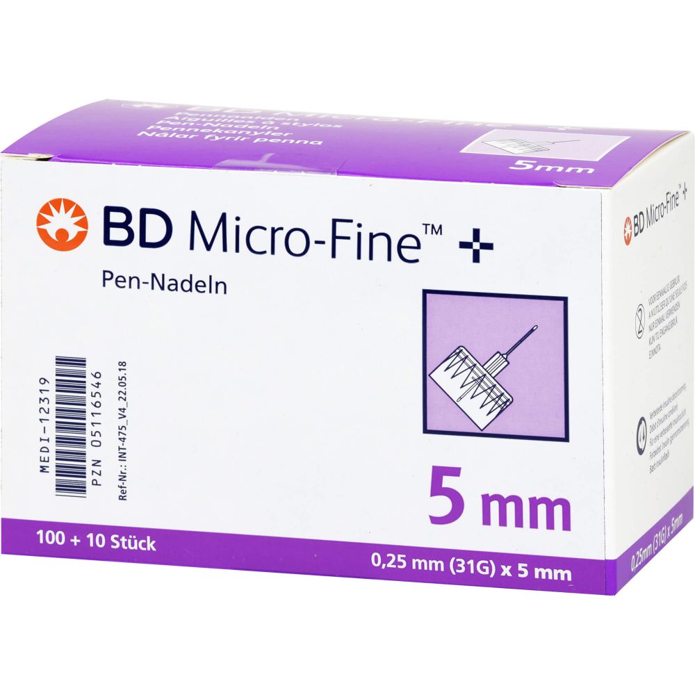 BD MICRO-FINE+ 5 Pen-Nadeln 0,25x5x110 mm