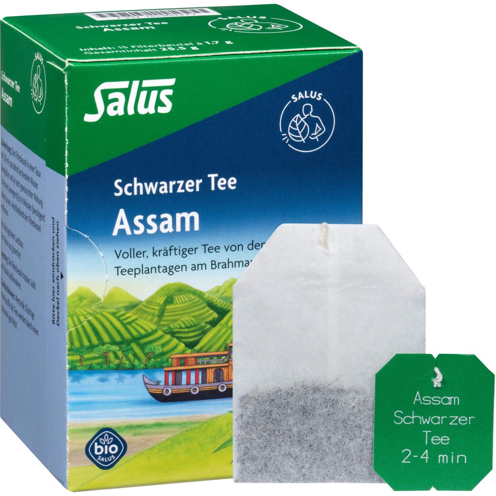 ASSAM schwarzer Tee Bio Salus Filterbeutel