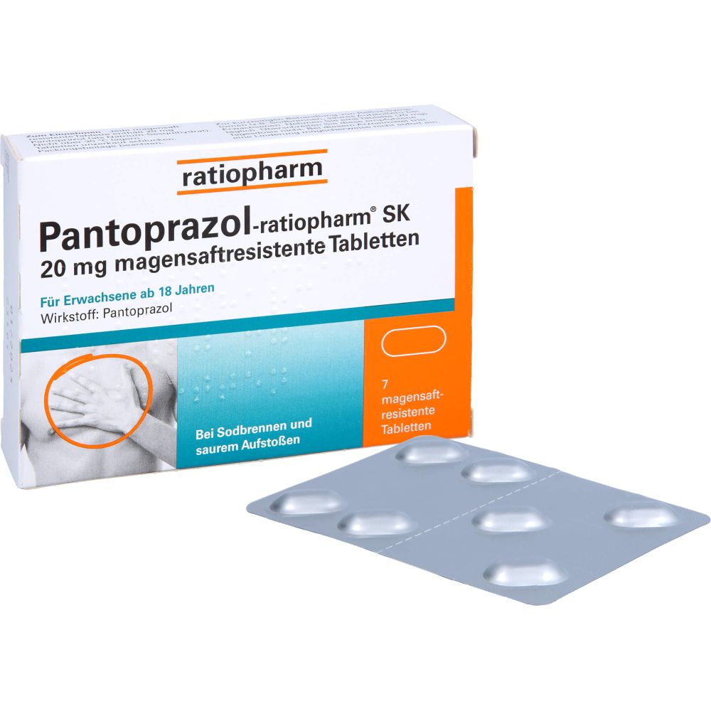 PANTOPRAZOL-ratiopharm SK 20 mg magensaftres.Tabl.