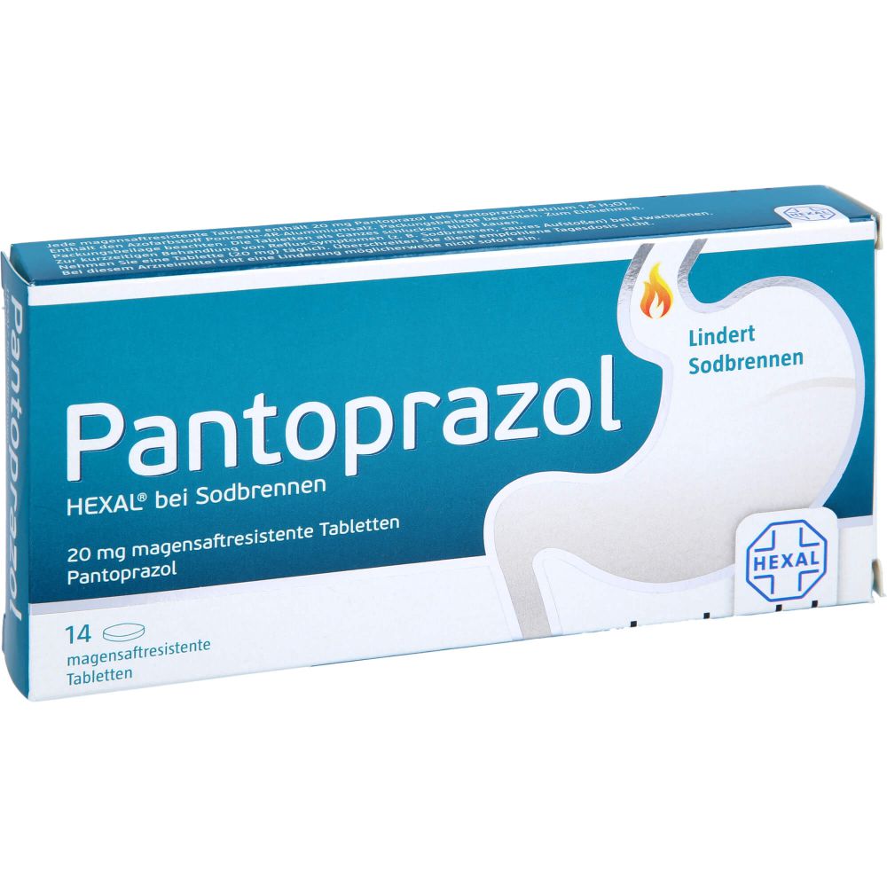 Pantoprazol Hexal b.Sodbrennen magensaftres.Tabl. 14 St