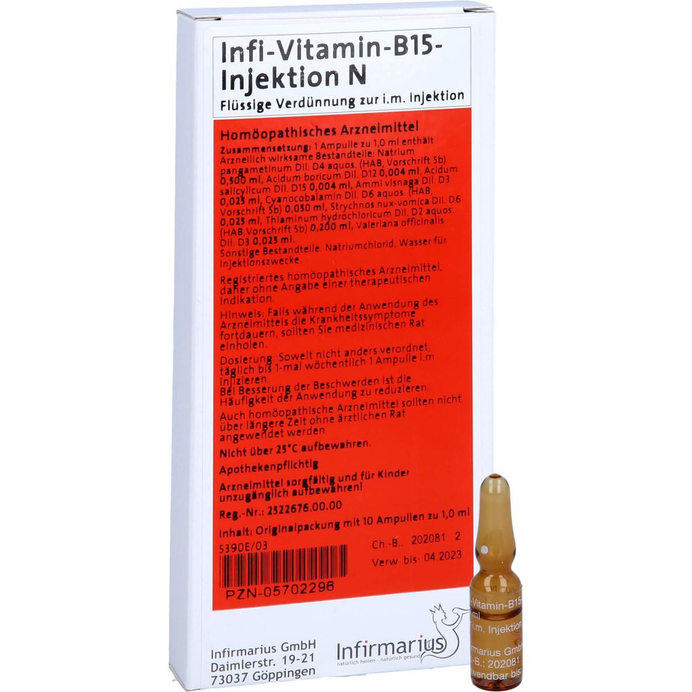 INFI VITAMIN B 15 Injektion N