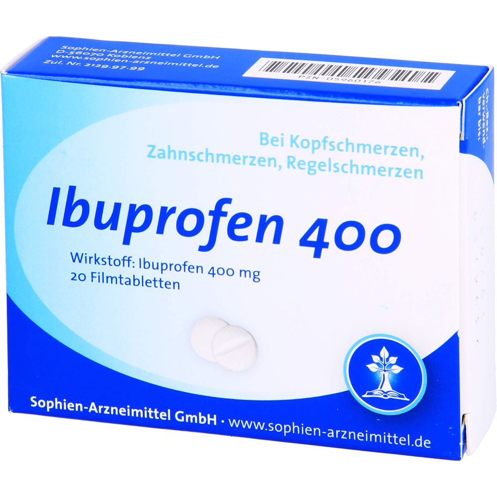 Ibuprofen Sophien 400 Filmtabletten 20 St 20 St