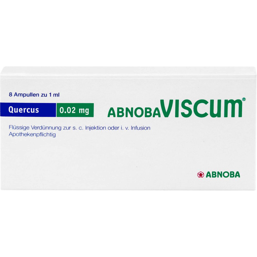 ABNOBAVISCUM Quercus 0,02 mg Ampullen