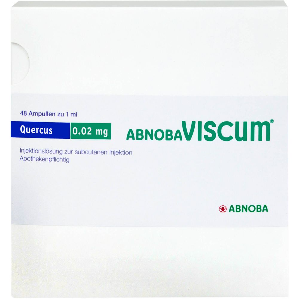 ABNOBAVISCUM Quercus 0,02 mg Ampullen