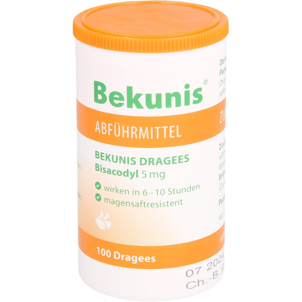 BEKUNIS Dragees Bisacodyl 5 mg magensaftres.Tabl.