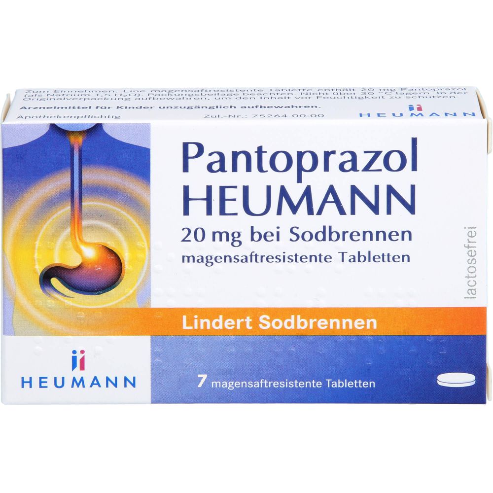 PANTOPRAZOL Heumann 20 mg b.Sodbrennen msr.Tabl.