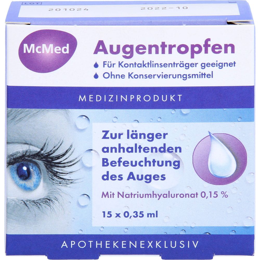 MCMED Augentropfen Einzeldosispipetten