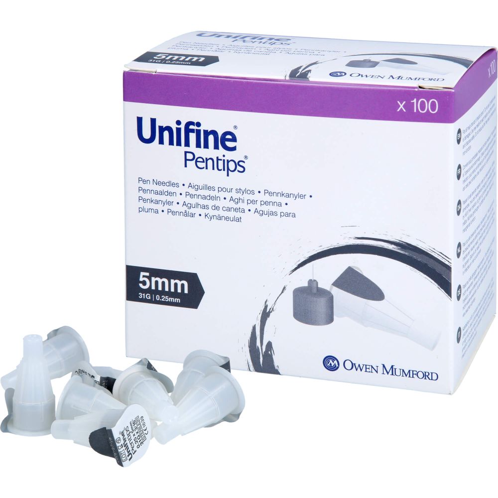 UNIFINE Pentips Kanüle 31 G 5 mm