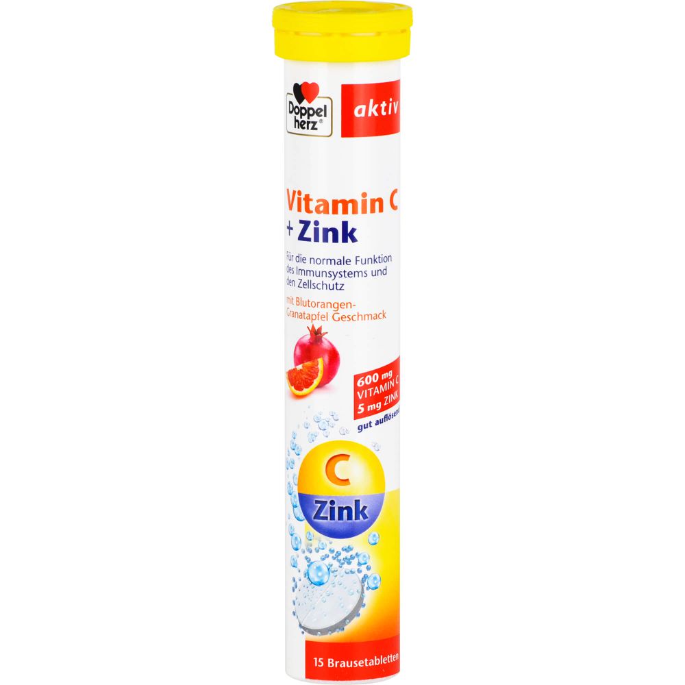 DOPPELHERZ Vitamin C+Zink Brausetabletten