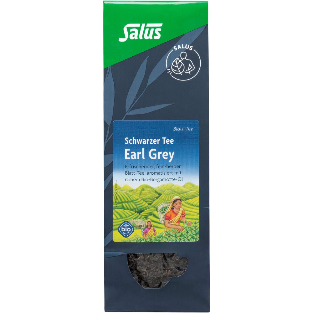 EARL Grey schwarzer Tee Blatt-Tee Bio Salus