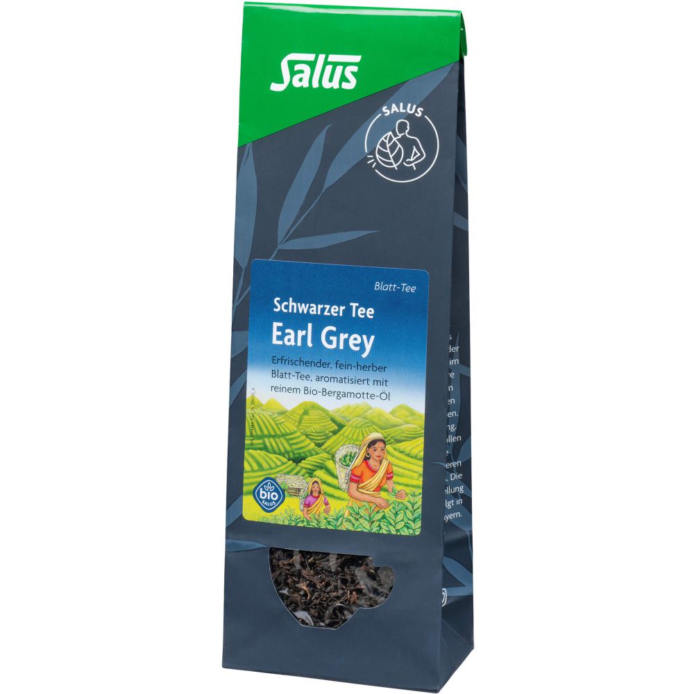 EARL Grey schwarzer Tee Blatt-Tee Bio Salus