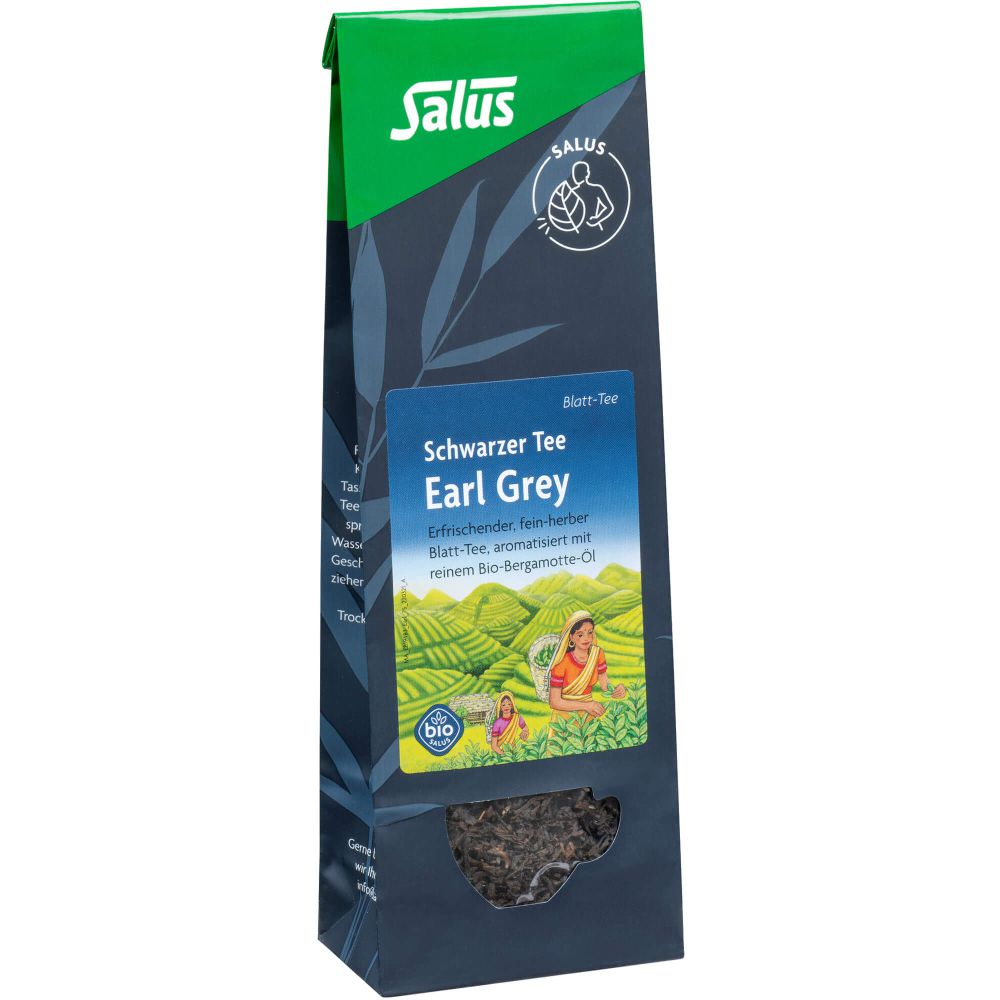 EARL Grey schwarzer Tee Blatt-Tee Bio Salus